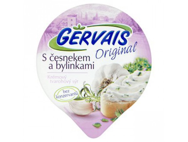 Gervais Плавленый творожный сыр с чесноком и зеленью Оригинальный 80 г